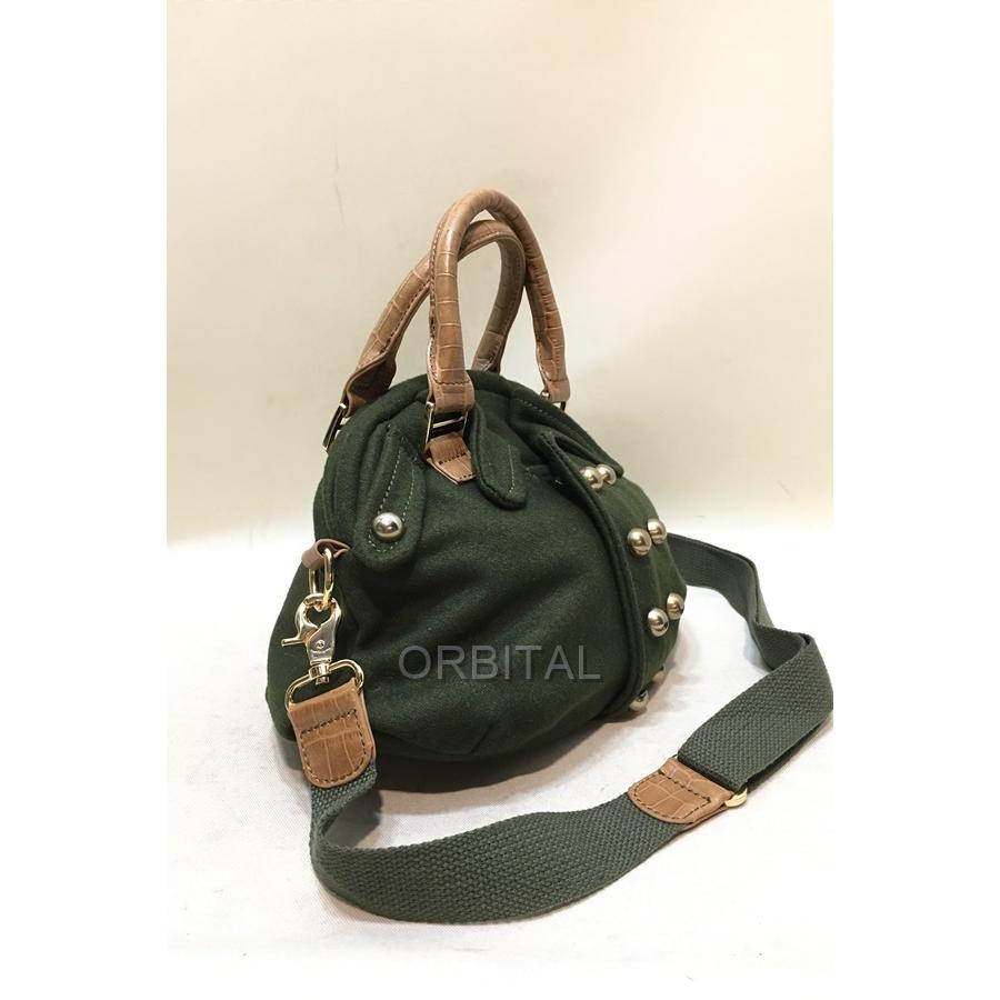 ブランド 経堂) muta ムータ Pコートバッグ 2WAY ウール×レザー 