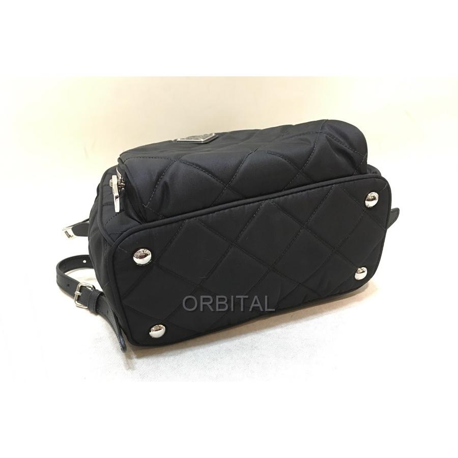 PRADA 経堂) プラダ 2021年購入 キルティングリュック ブラック PRADA 経堂) プラダ 2021年購入 キルティングリュック ブラック