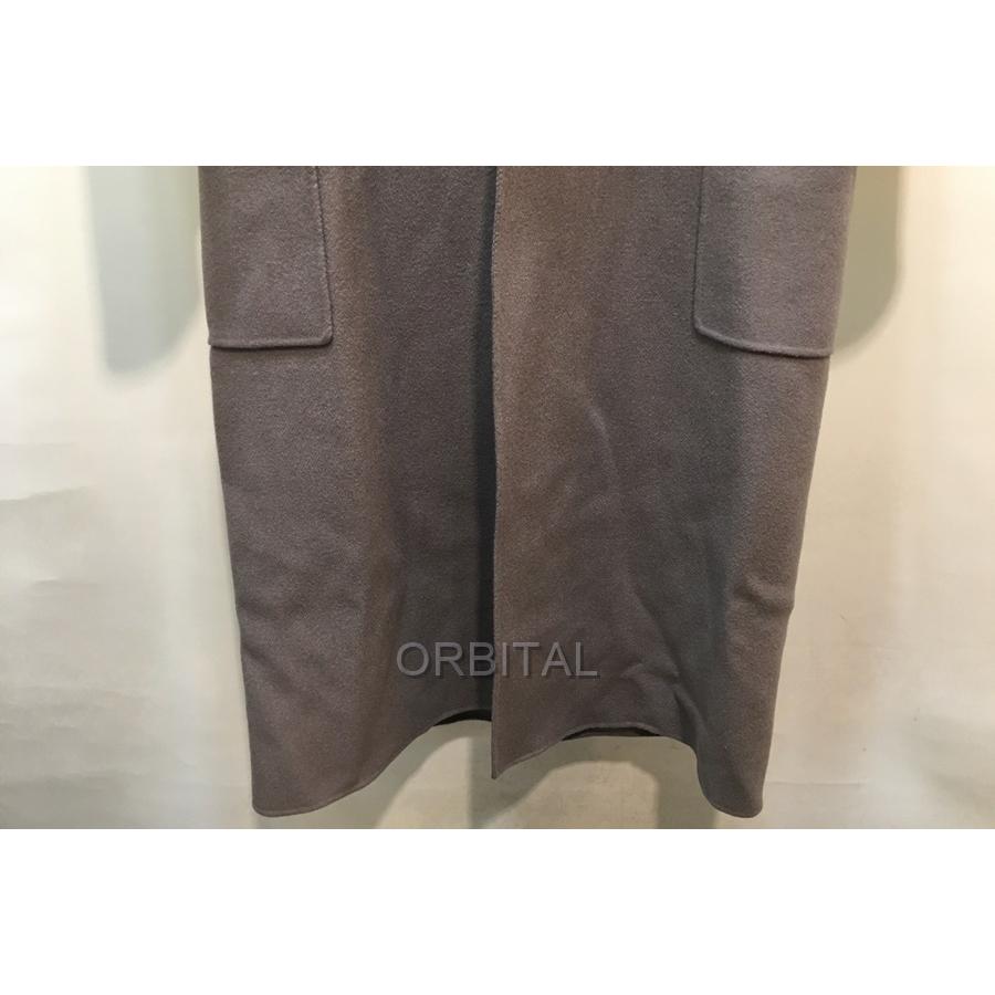 CYCLASシクラス】ウールアンゴラミンクバックベルトロングコートグレージュ