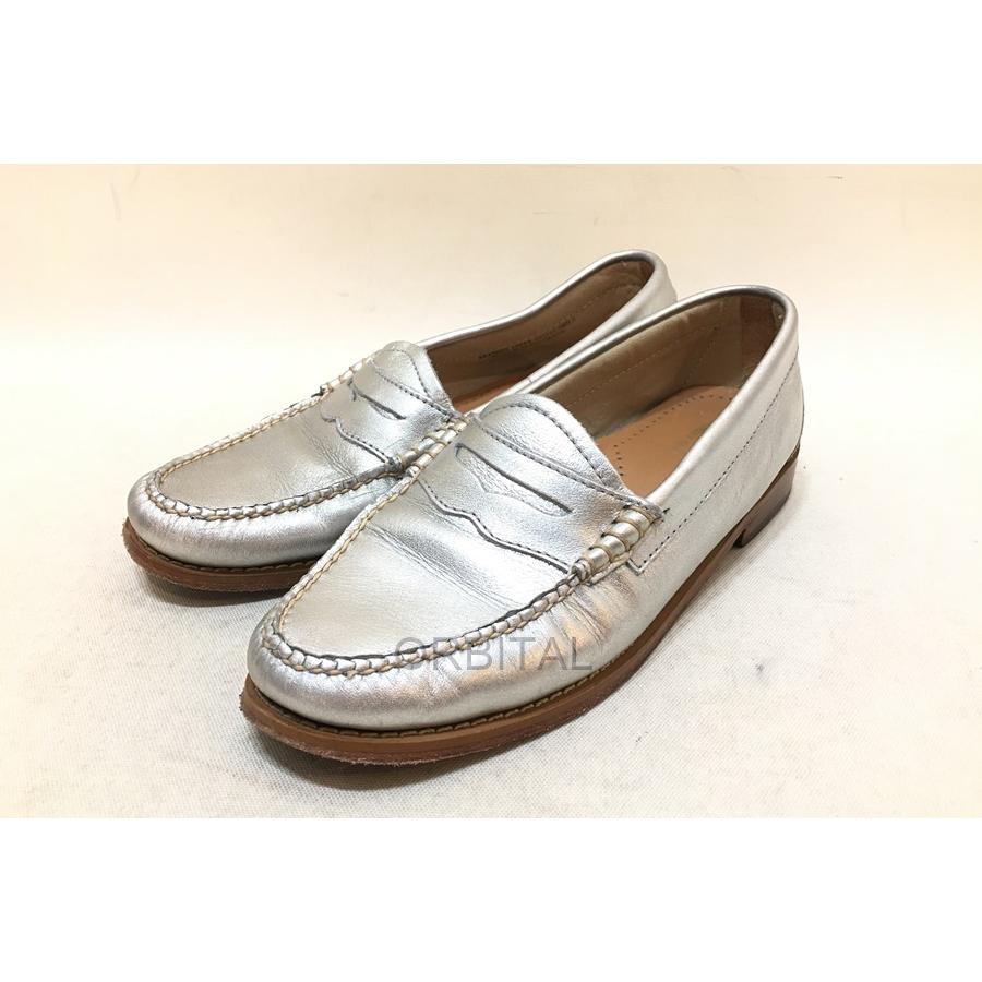 経堂 G H Bass Weejuns ペニーローファー メタリック シルバー レディース 4 22 5cm位 靴 レザーシューズ Kyd Sh Cycle Paradise 通販 Yahoo ショッピング