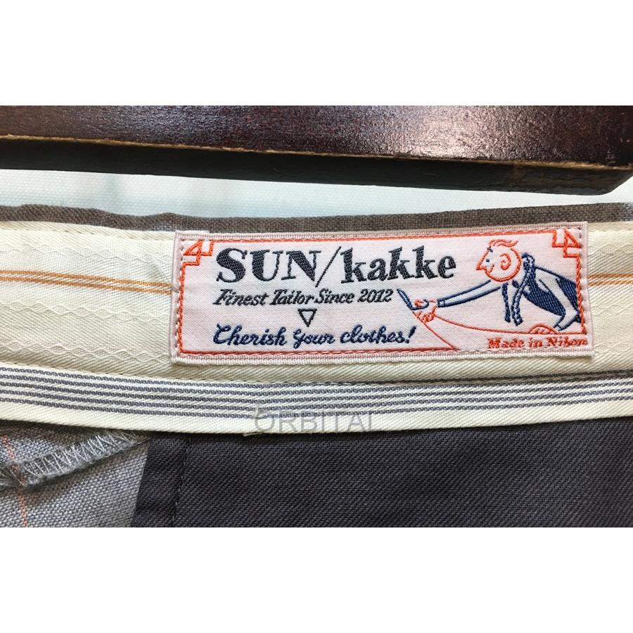 ブランド 経堂) SUN/kakke サンカッケー チェックストライプ柄 