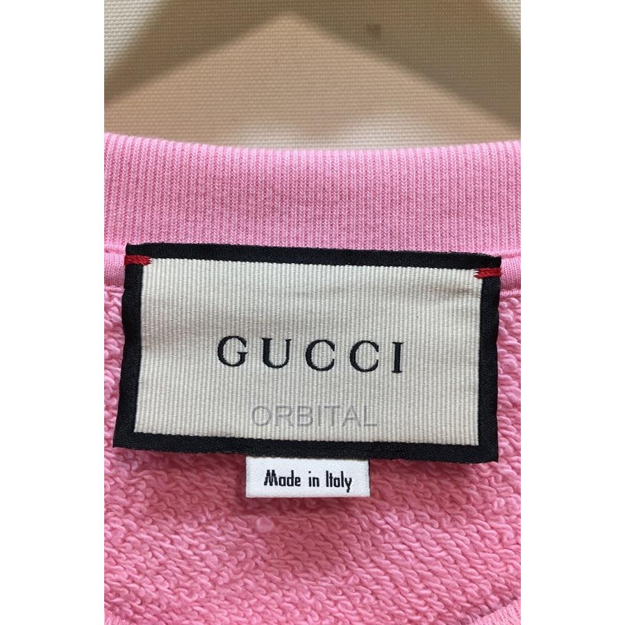 経堂) GUCCI グッチ テニスラケット刺繍スウェットトレーナー オーバー 