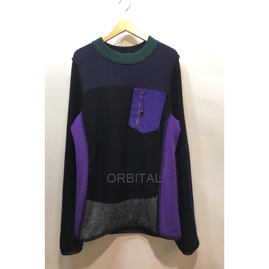 ブランド 経堂) sacai サカイ 20AW ウールニットプルオーバー メンズ 2  