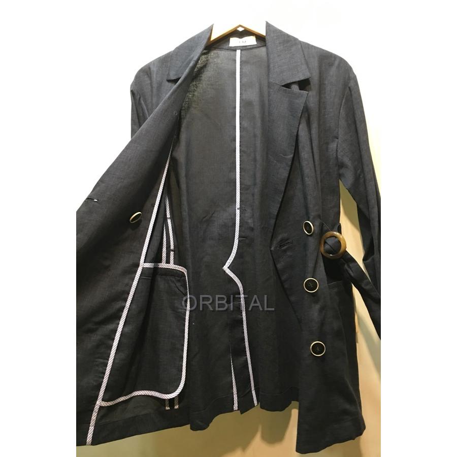 経堂) Uhr ウーア 2019SS 未使用 リネンダブルブレストジャケット 定価 