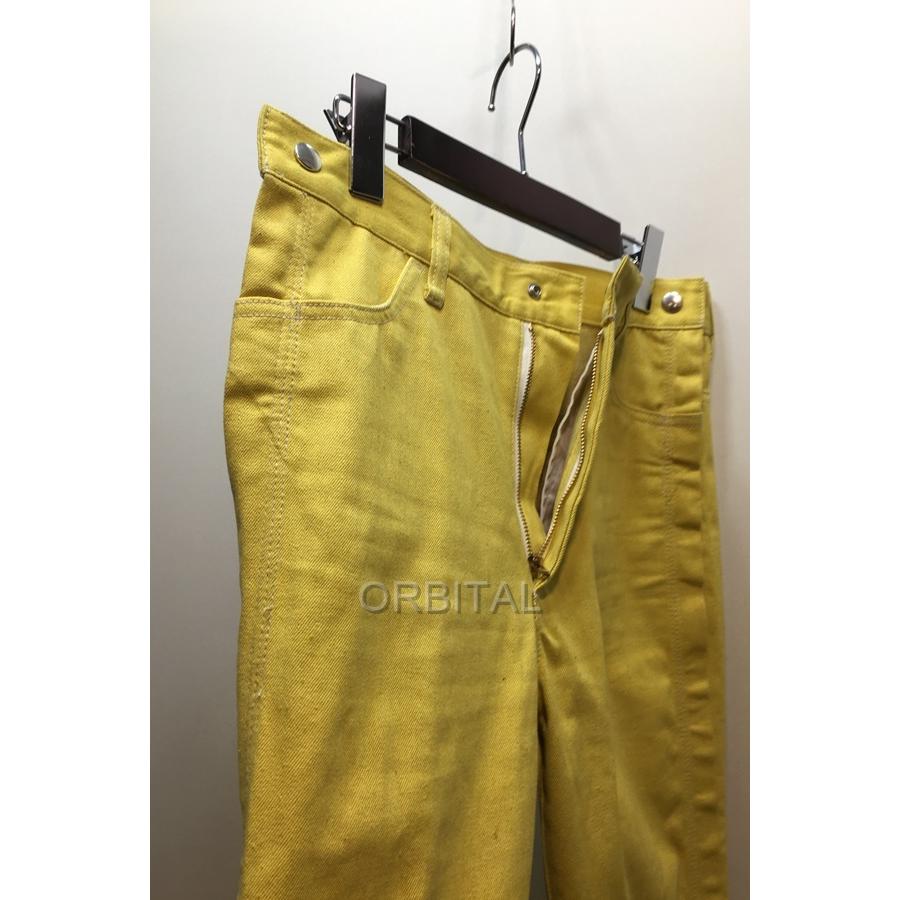 経堂) TOGA PULLA トーガプルラ サイドジップ イエローデニムパンツ 