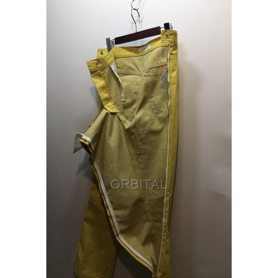 経堂) TOGA PULLA トーガプルラ サイドジップ イエローデニムパンツ 