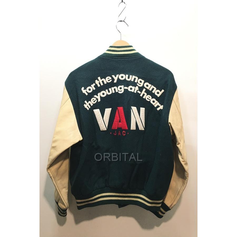 経堂) ヴァンヂャケット VAN Jacket 袖レザー メルトン スタジャン 80 
