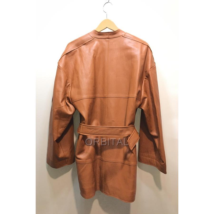 経堂) アーロン Aeron Bocon belted wrinkled レザー ジャケット 