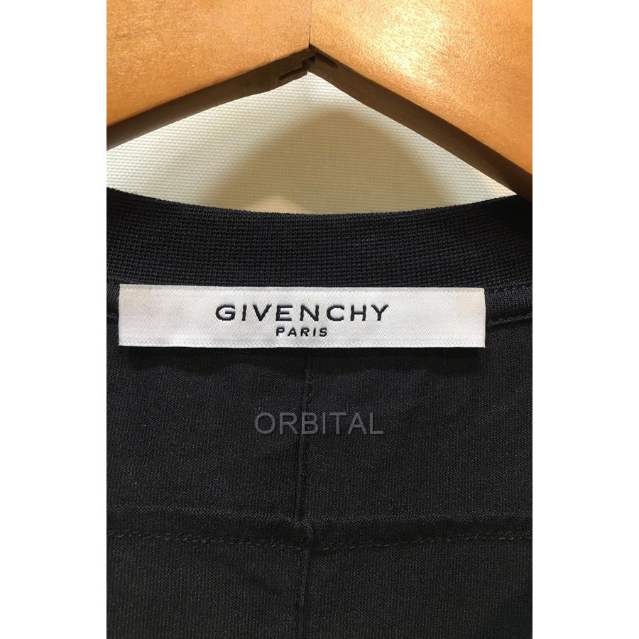 経堂) GIVENCHY ジバンシィ レザークロスモチーフ Tシャツ 半袖 丸首 