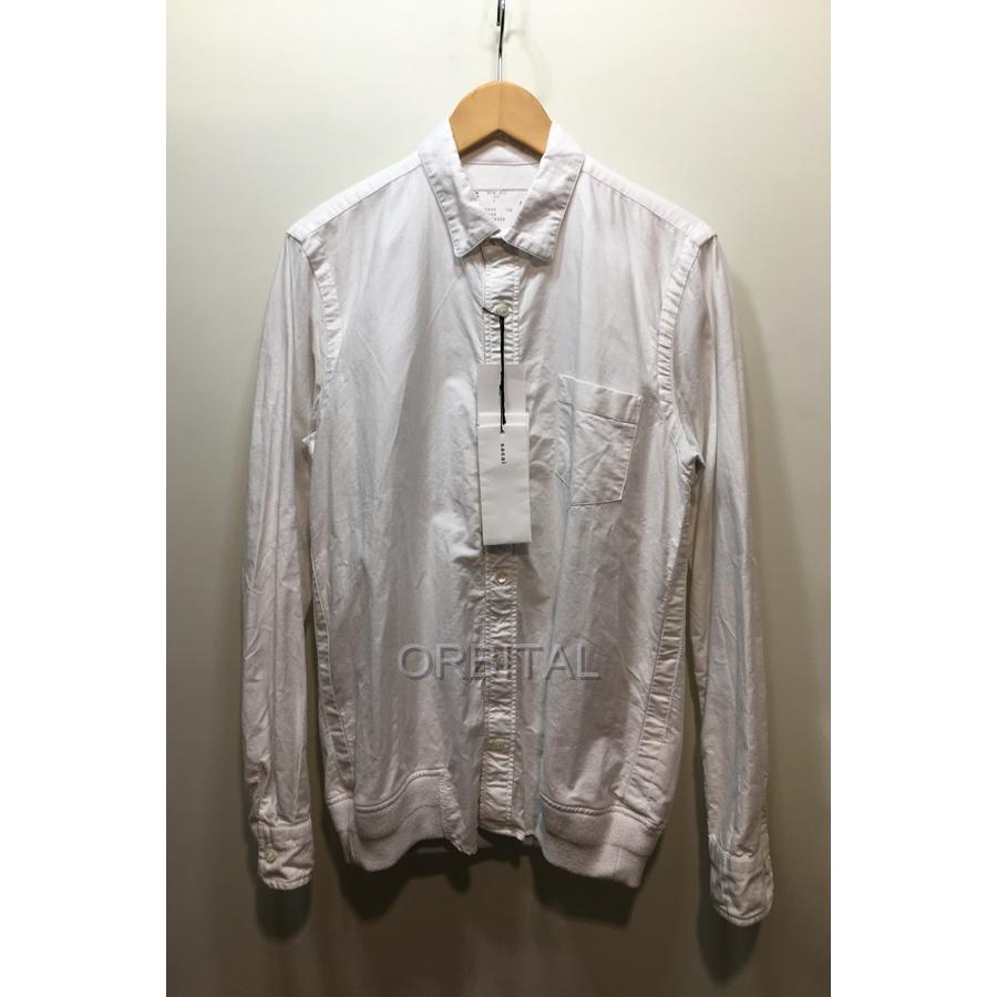 ブランド 経堂) sacai サカイ コットンポプリンシャツ 長袖 リブ 