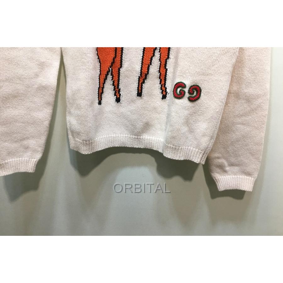 ブランド 経堂) GUCCI グッチ GGロゴ ニットセーター 鹿 長袖 ブランド 経堂) GUCCI グッチ GGロゴ ニットセーター 鹿 長袖