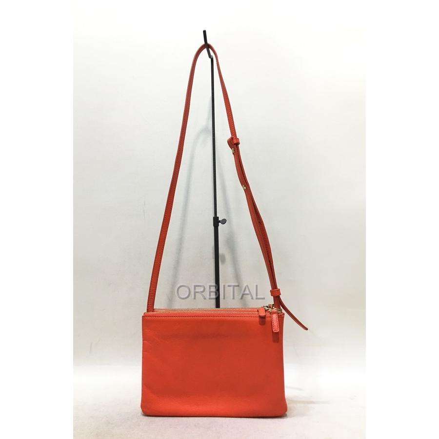 経堂) CELINE セリーヌ トリオ レザーショルダーバッグ TRIO 