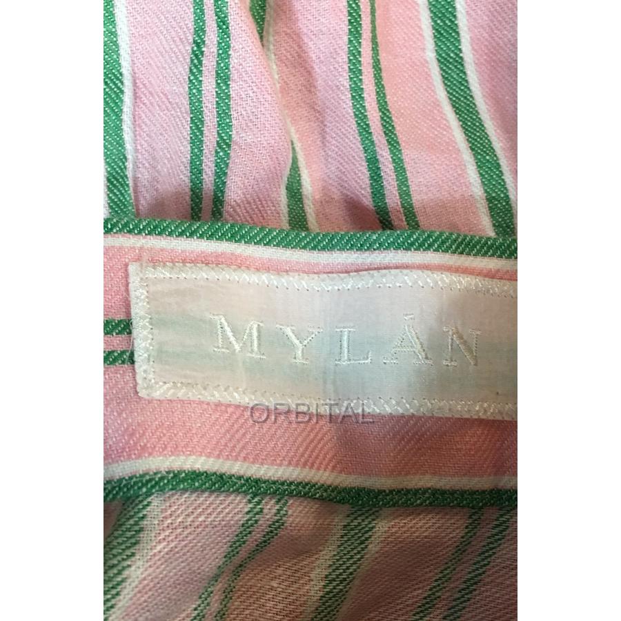 ブランド 経堂) MYLAN マイラン 18SSモデル ストライプラップスカート 