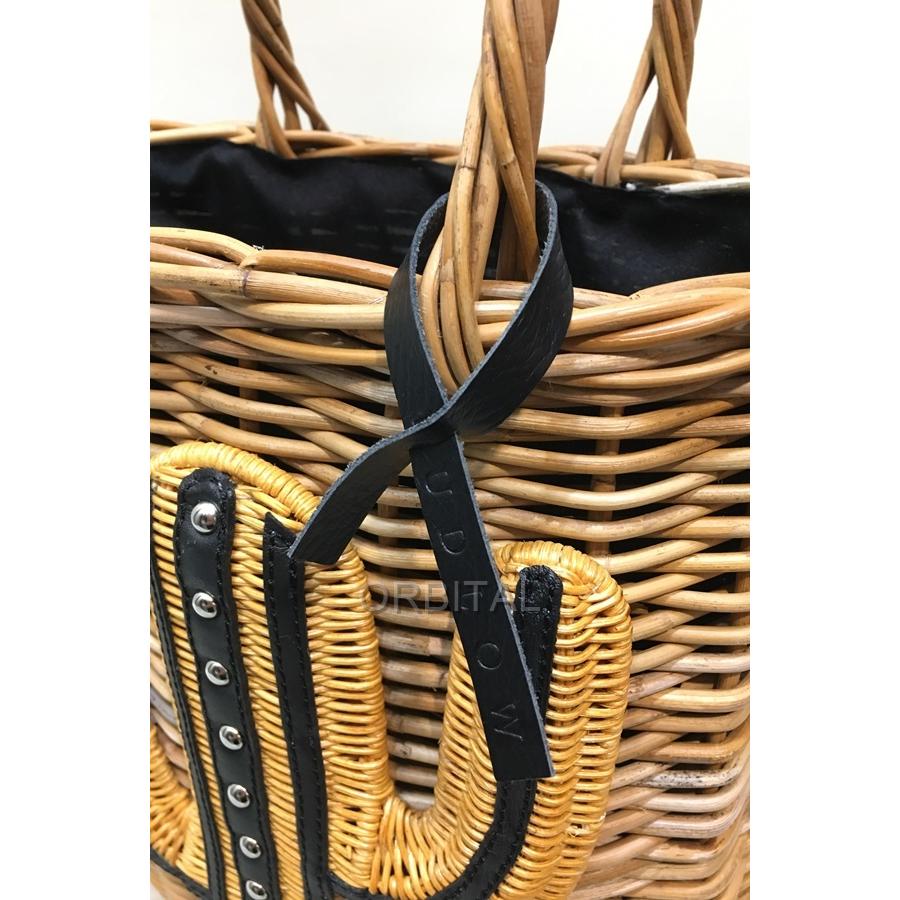 経堂) ラドロー LUDLOW MOTIF サボテンカゴバッグ ハンドバッグ 極美品  
