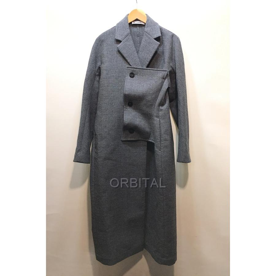 ブランド 経堂) JIL SANDER ジルサンダー 18AW 伊製 ウールロング 