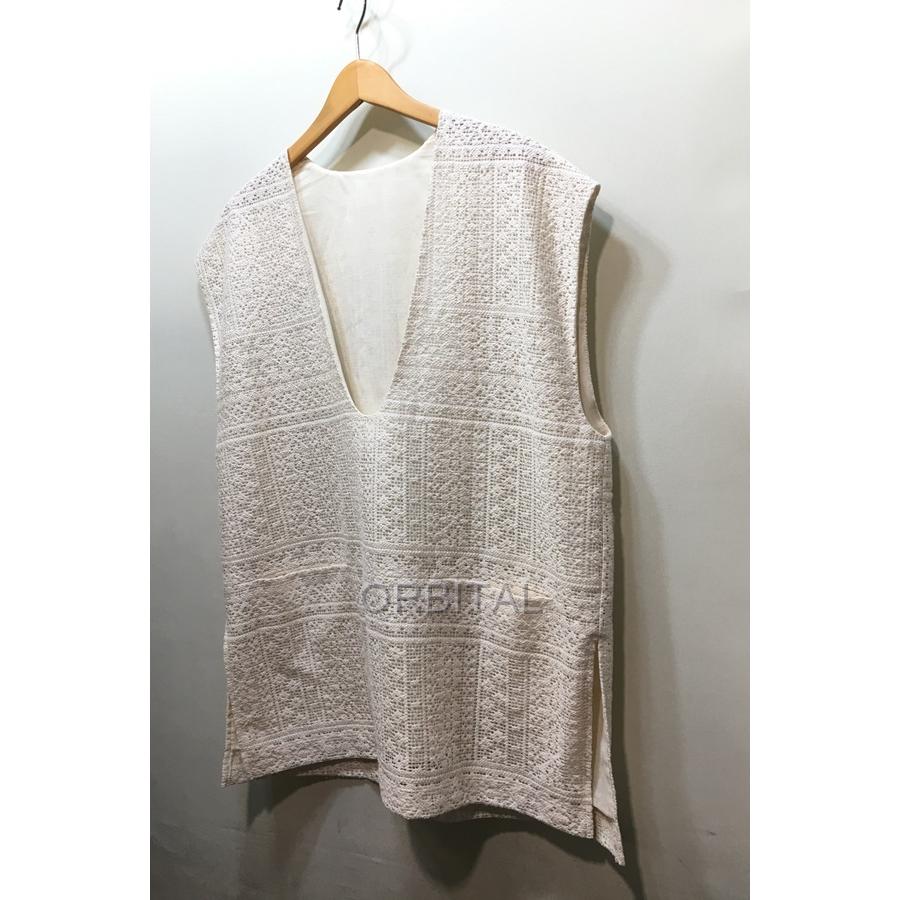 ブランド 経堂) BEARDSLEY ビアズリー 22SS レースプルオーバーベスト 