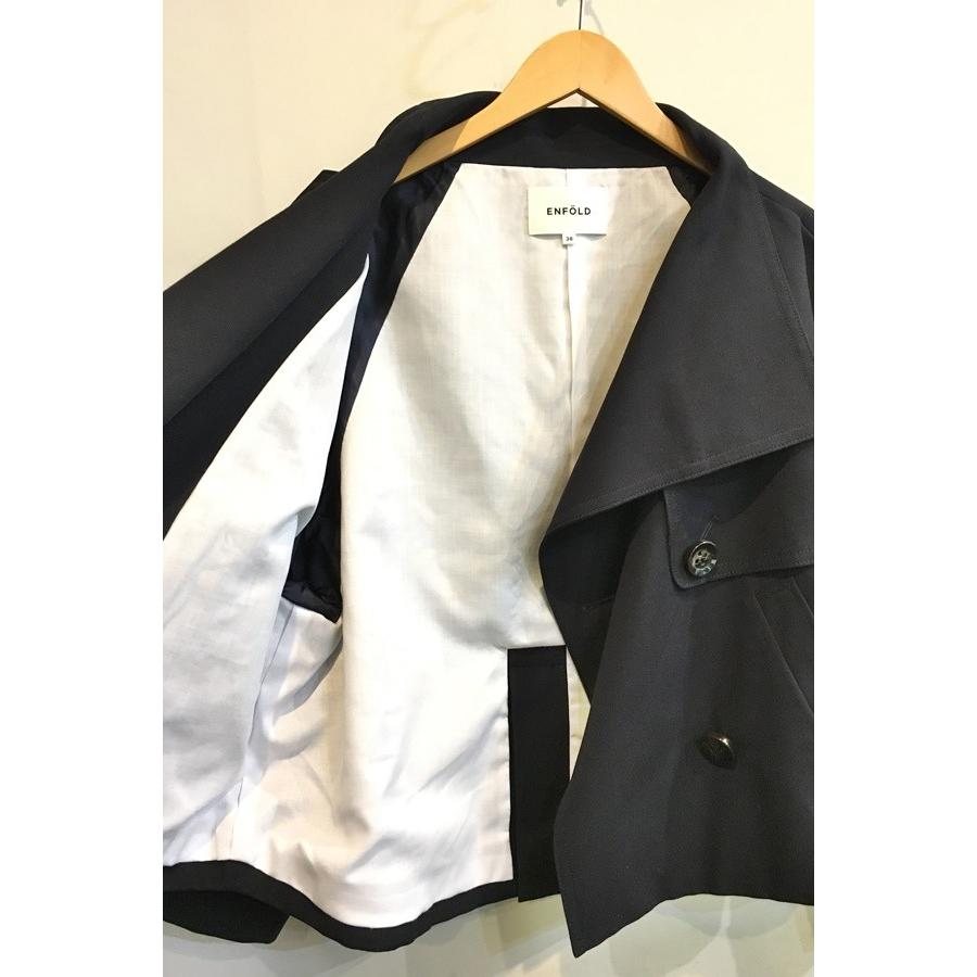 ENFOLD 二子玉) エンフォルド 18AW COダブルフェイスショート ENFOLD 二子玉) エンフォルド 18AW COダブルフェイスショート