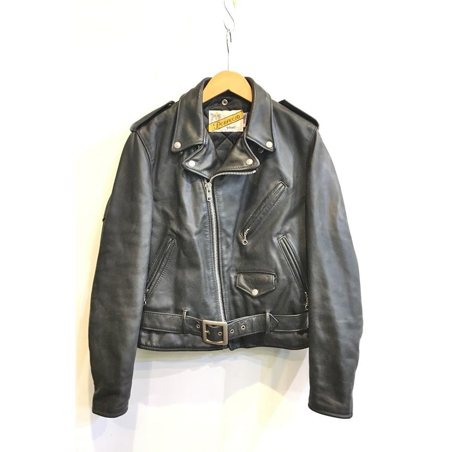 schott Perfecto ブラックライダースジャケット38 Schott NYC Perfecto ライダースジャケット 38