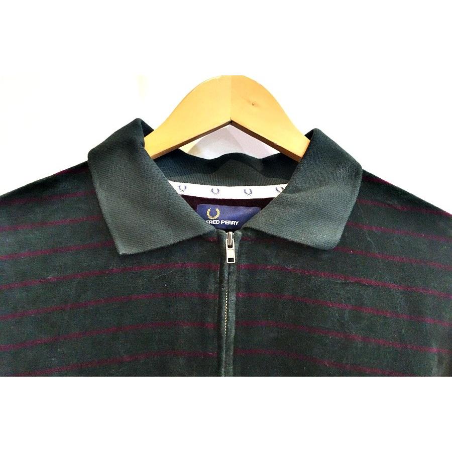 二子玉) FRED PERRY フレッドペリー ベロアジッププルオーバー 定価 二子玉) FRED PERRY フレッドペリー ベロアジッププルオーバー 定価