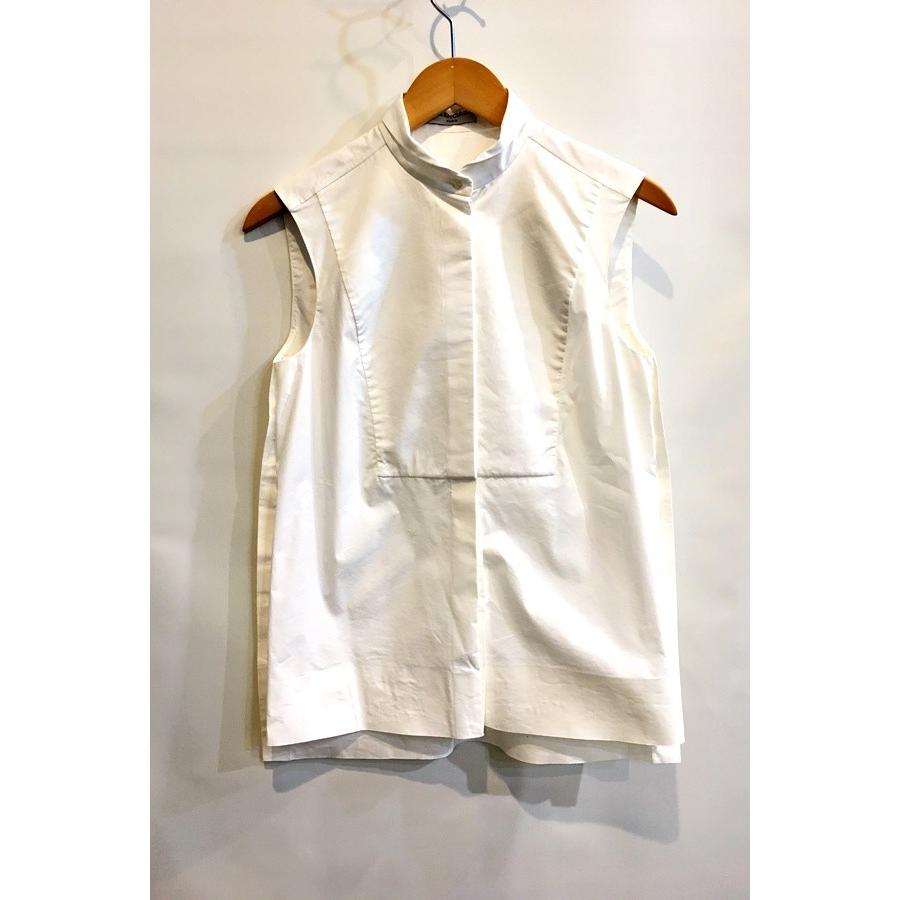 二子玉) バレンシアガ BALENCIAGA コットンノースリーブブラウス 国内 
