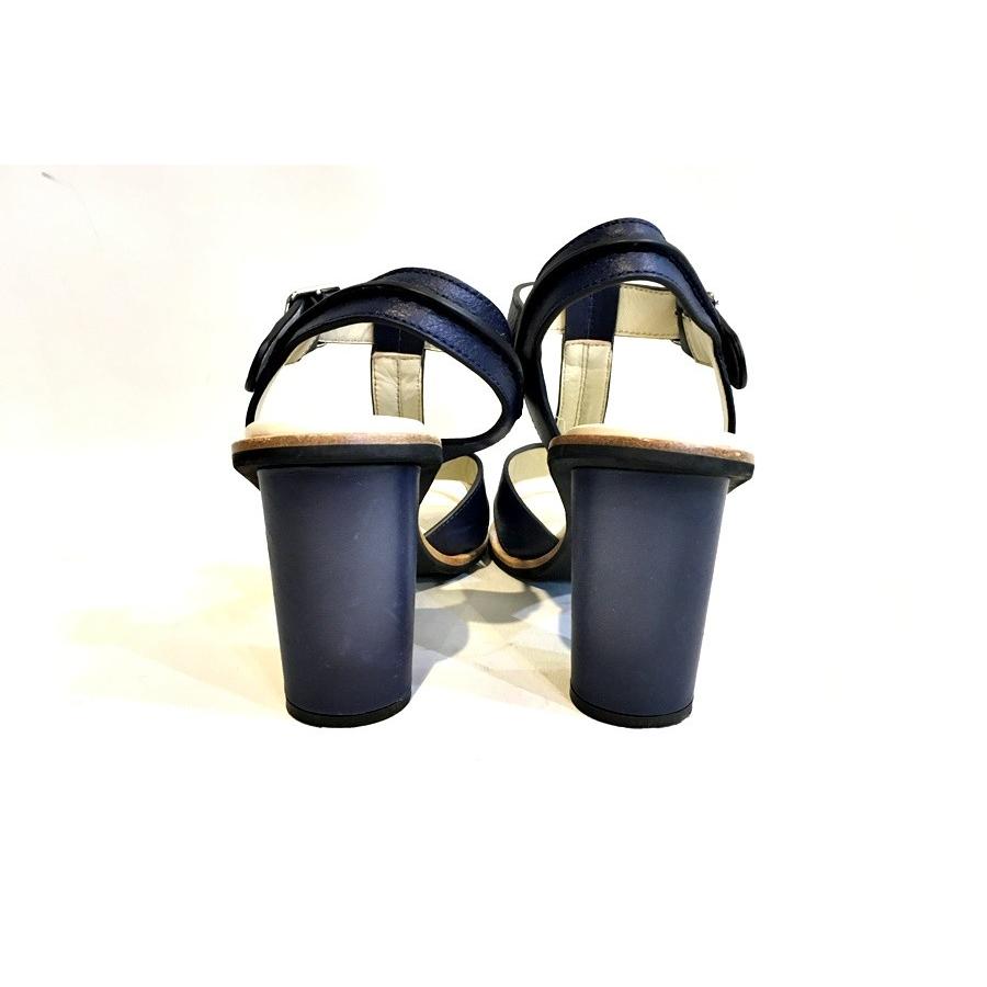 JIL SANDER 二子玉) NAVY ジルサンダーネイビー レザーヒール JIL SANDER 二子玉) NAVY ジルサンダーネイビー レザーヒール