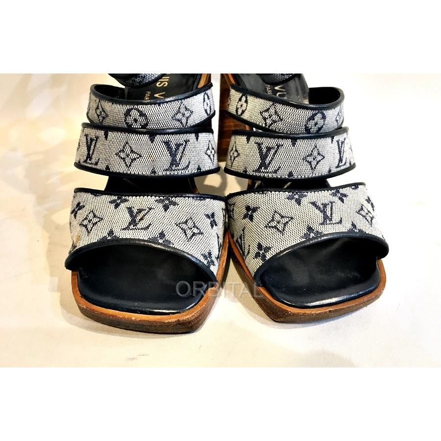 LOUIS VUITTON 二子玉) ルイヴィトン モノグラムミニウッドヒール 