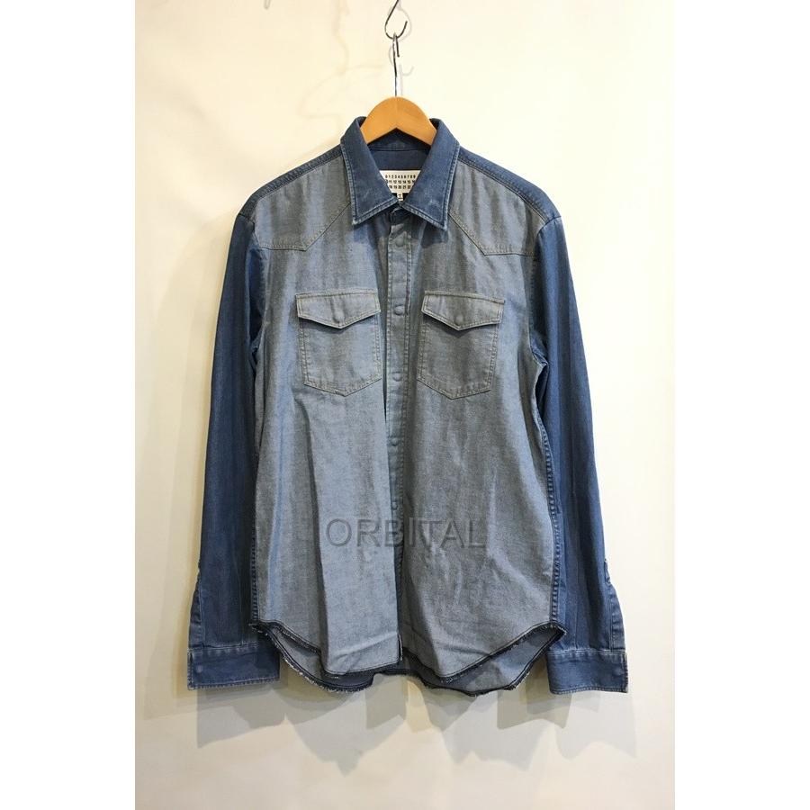 Maison Margiela 二子玉) メゾンマルジェラ 17AW 切替デニムウエスタン 