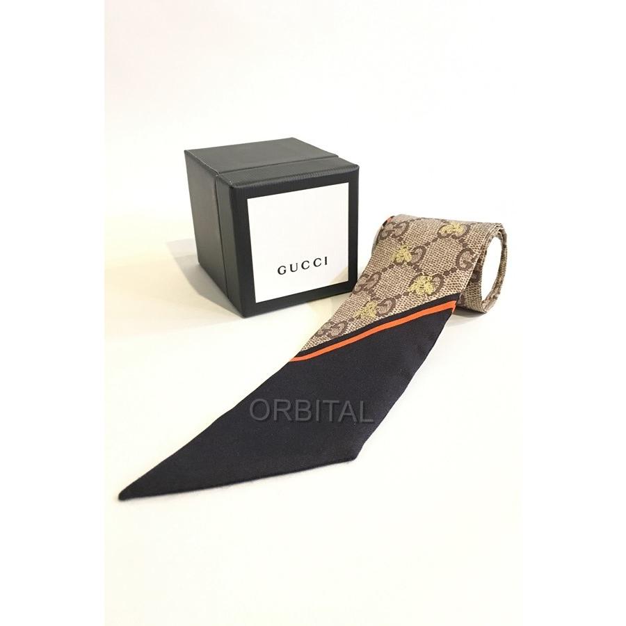 GUCCIグッチGGビー（ハチ） シルク ネックボウスカーフ