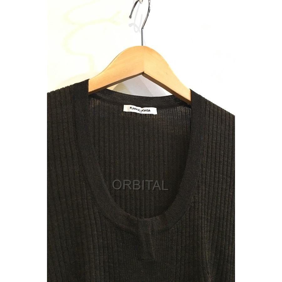 FUMIKA UCHIDA 半袖 リブニット ボディスーツ 