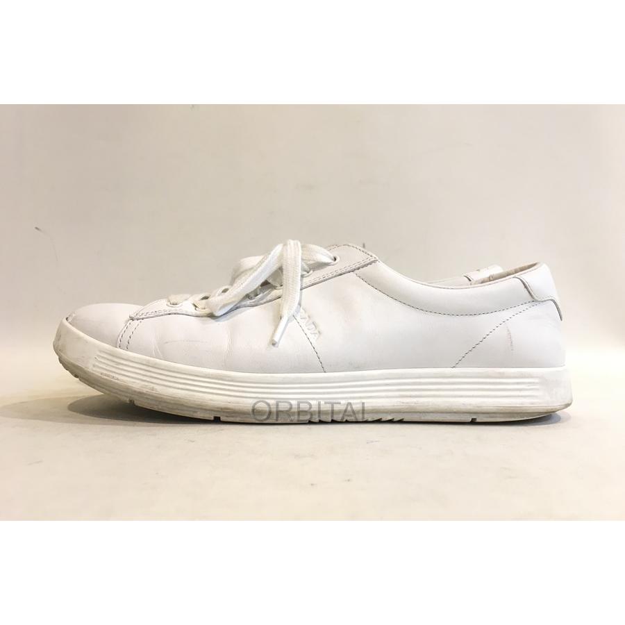 二子玉) プラダスポーツ PRADA SPORT レザースニーカー 白 ホワイト