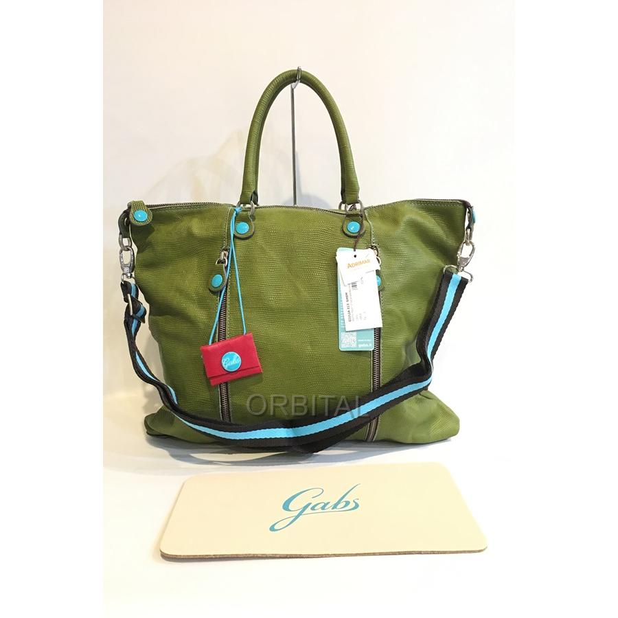 ブランド 二子玉) ガブス gabs 未使用 2WAY型押しバッグ トートバッグ  