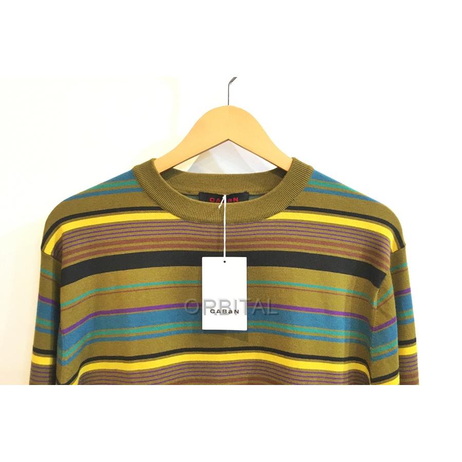 二子玉) キャバン CABaN 未使用 19AW コットンカシミヤ マルチボーダー