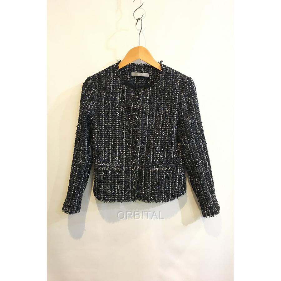 二子玉) Theory luxe セオリーリュクス サマーツイードノーカラー 