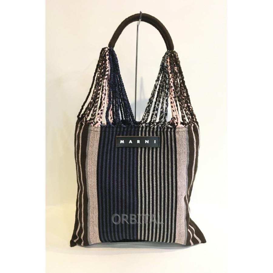 二子玉) MARNI MARKET マルニマーケット ニットストライプトートバッグ  