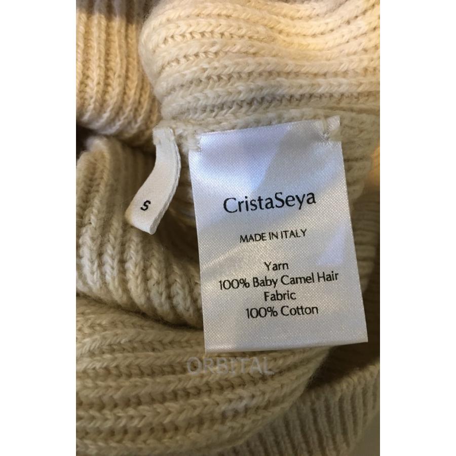 ブランド 二子玉) Crista Seya クリスタセヤ ベイビーキャメル袖切替  