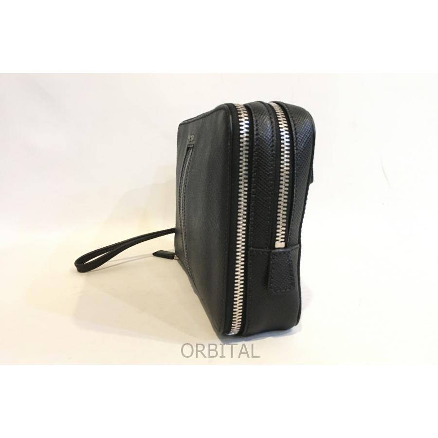 ブランド 二子玉) プラダ PRADA サフィアーノクラッチバッグ 2VF052 