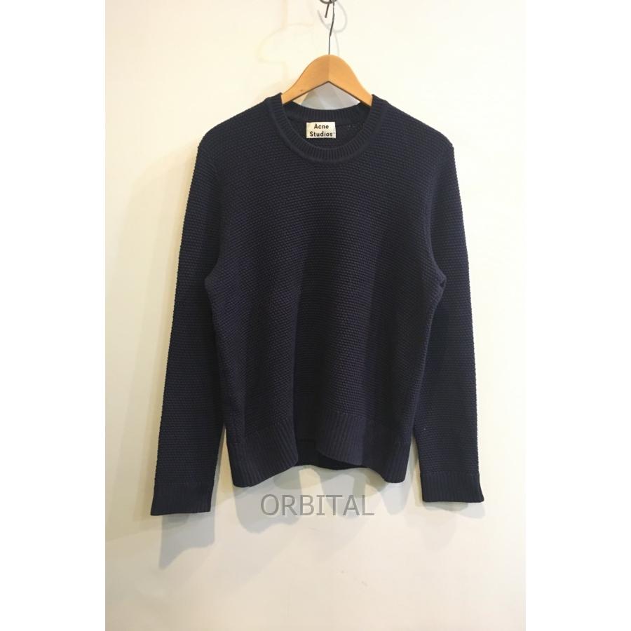 二子玉 Acne Studios アクネストゥディオズ コットンクルーニット セーター 無地 長袖 厚手 ネイビー メンズ S Nkt Ms Cycle Paradise 通販 Yahoo ショッピング