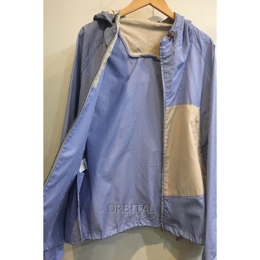 二子玉) MARNI マルニ ストライプフードシャツジャケット ダブルジップ 
