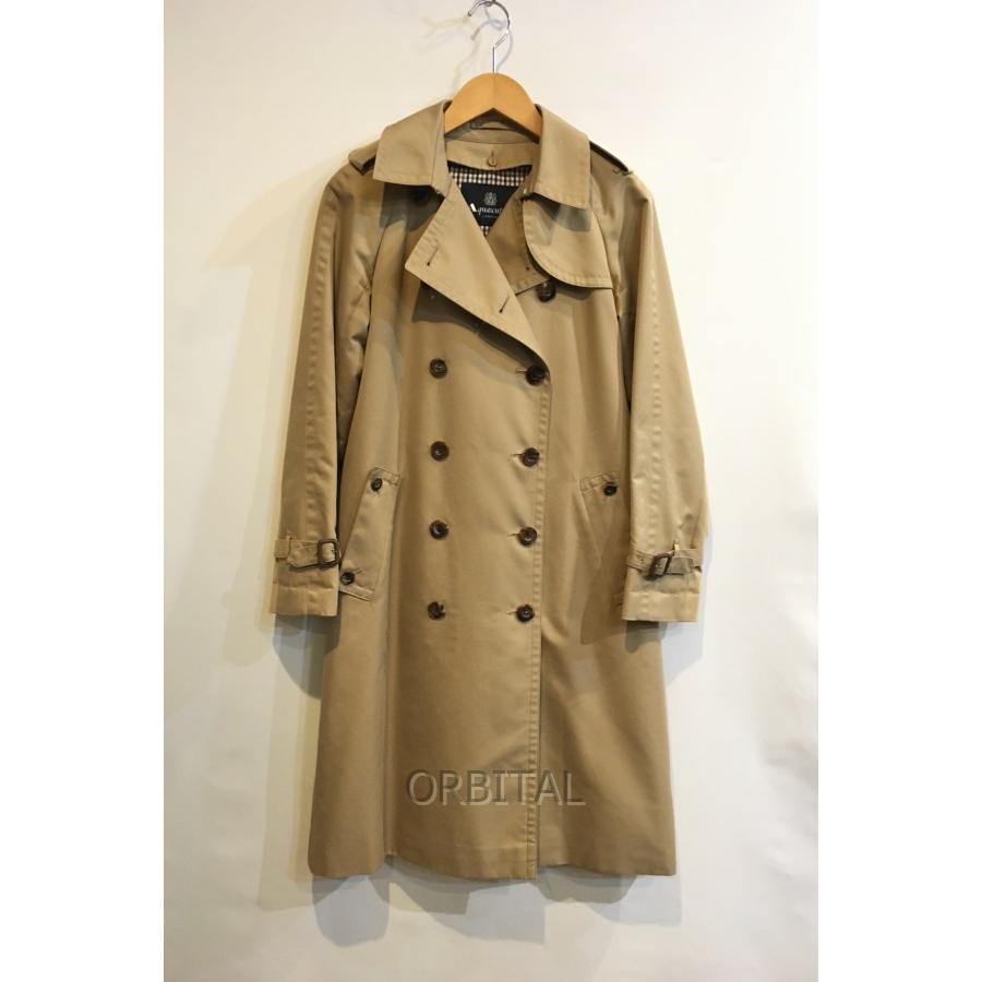 二子玉) Aquascutum アクアスキュータム トレンチコート ロング丈 