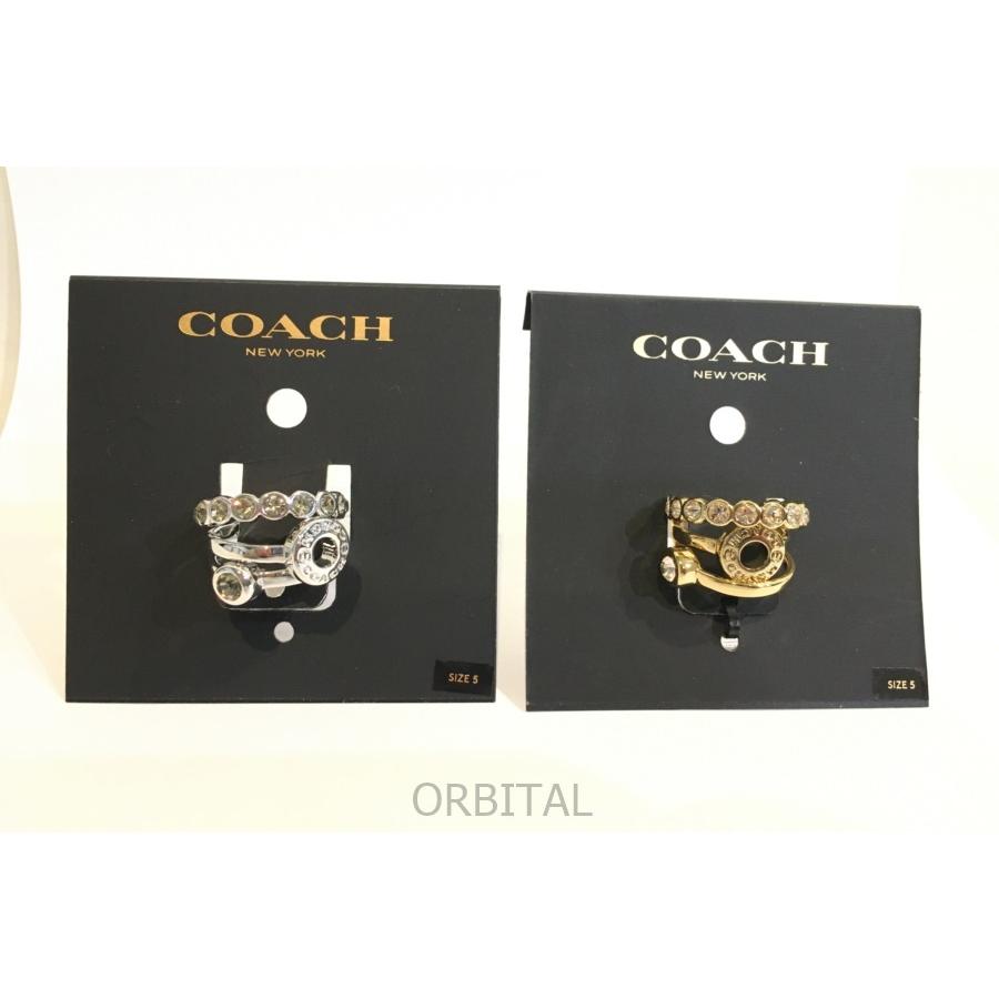 ブランド 二子玉) コーチ COACH 未使用 3連リング2点セット 指輪 5号 