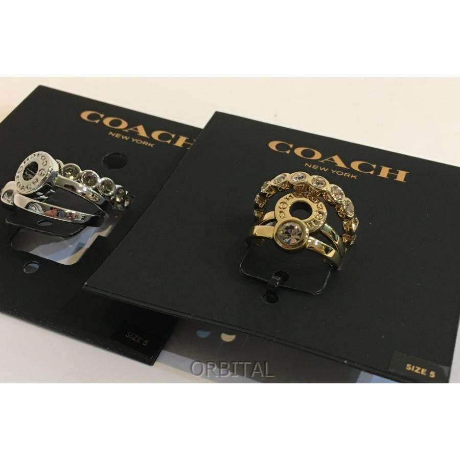 ブランド 二子玉) コーチ COACH 未使用 3連リング2点セット 指輪 5号 