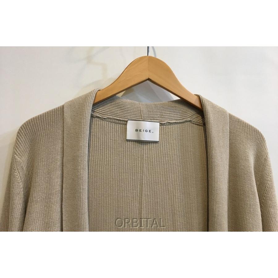 二子玉) BEIGE ベイジ シルクコットンロングカーディガン セーター  