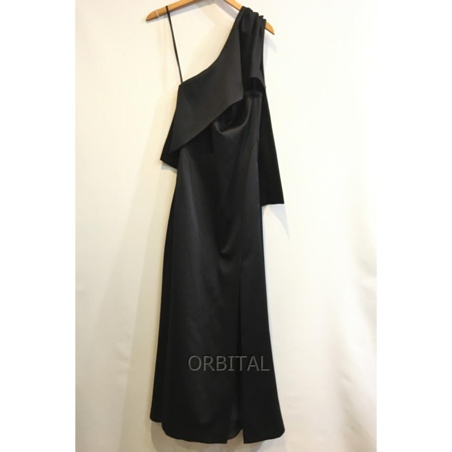 ブランド 二子玉) UN3D. アンスリード ワンショルダーサテンマキシ  