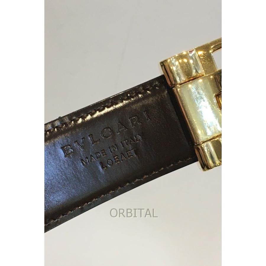 ブランド 二子玉) ブルガリ BVLGARI スクエアバックルレザー ブランド 二子玉) ブルガリ BVLGARI スクエアバックルレザー