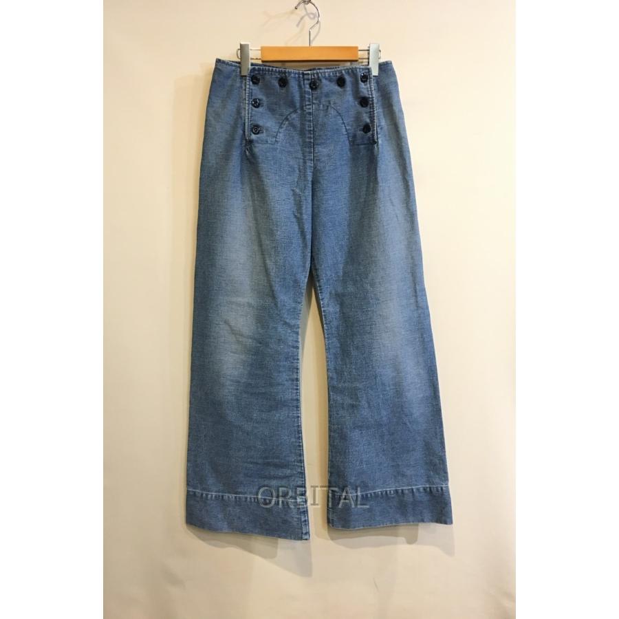 ブランド 二子玉) nowos ノーウォス 未使用 デニムマリンパンツ ハイ  