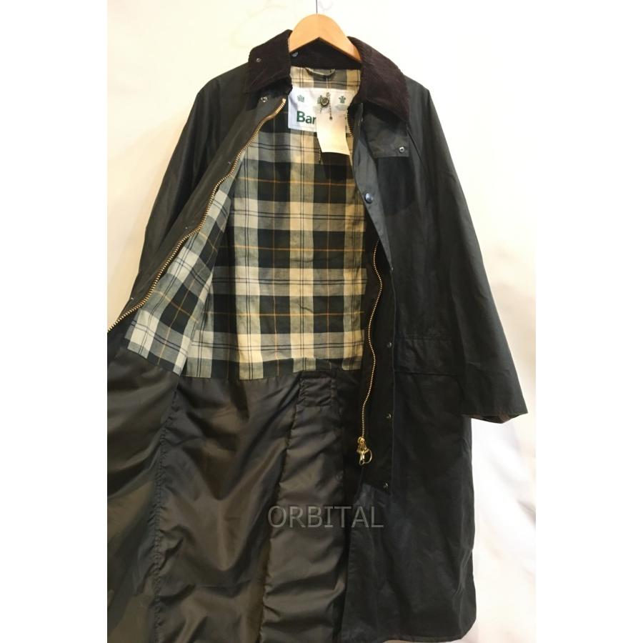 二子玉) Barbour バブアー 未使用 OS WAX BURGHLEY ワックスバーレーコート オーバーサイズ MWX1674SG91 メンズ  38 セージ