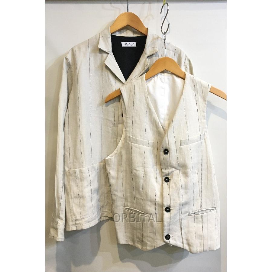 人気 Bergfabel(バーグファベル)リネン ノーカラージャケット