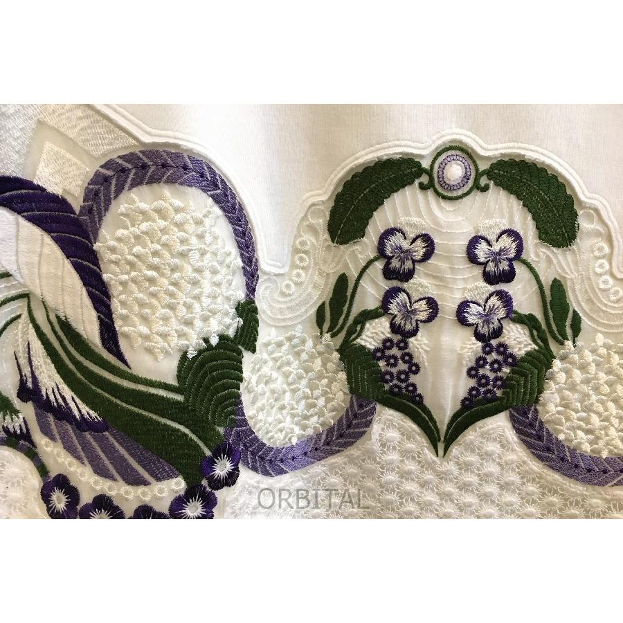 マメクロゴウチスウェット刺繍ネイビー小花刺繍スウェット2