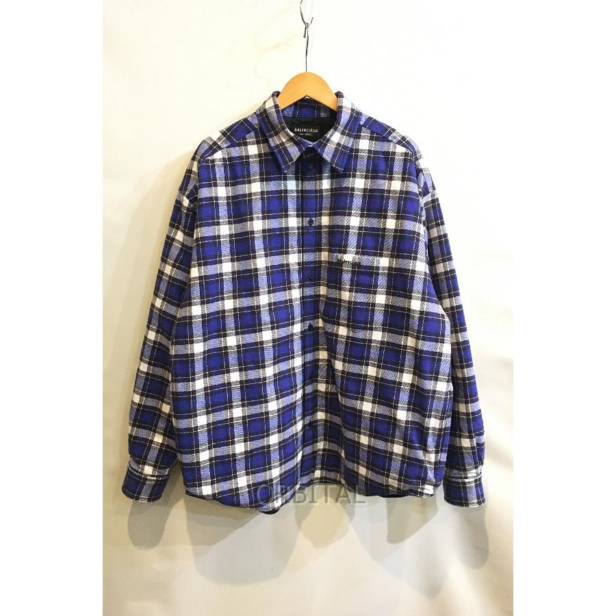 ブランド 二子玉) BALENCIAGA バレンシアガ 21AW パデットシャツ ブランド 二子玉) BALENCIAGA バレンシアガ 21AW パデットシャツ