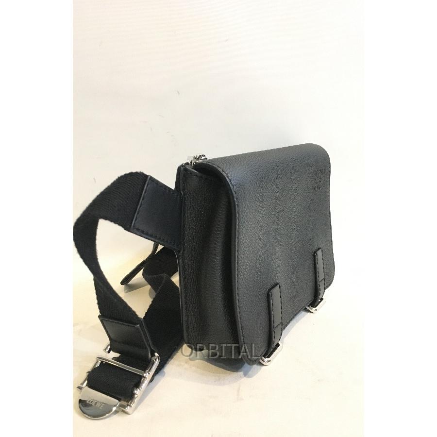 ブランド 二子玉) ロエベ LOEWE ミリタリーバムバッグ ソフトグレイン 